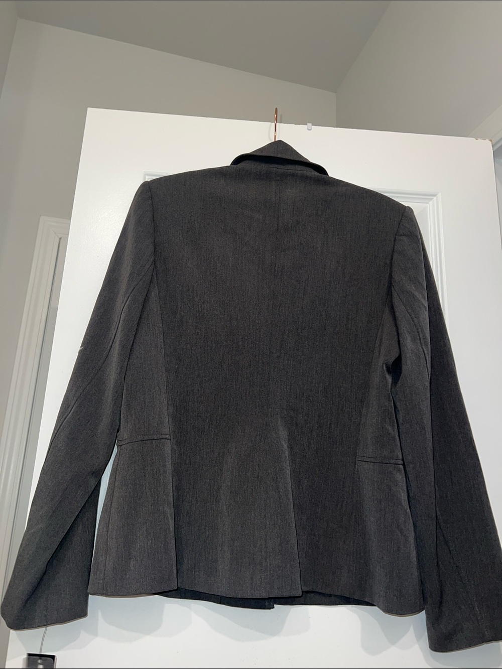 Rafaella Dark Gray Tailored Single-Button Blazer - Picture 15 of 16